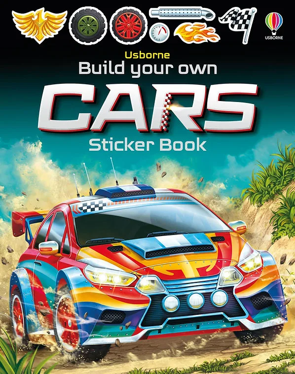חוברת מדבקות מכוניות Usborne