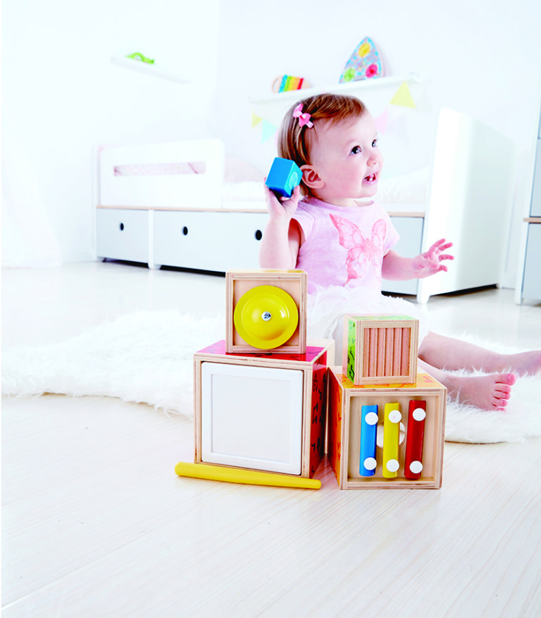 מגדל קוביות מוזיקלי Hape