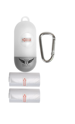מתקן שקיות לעגלת תינוק + מארז שקיות מתנה Baby boss
