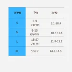 סרגל מידות טרום הליכה bobux