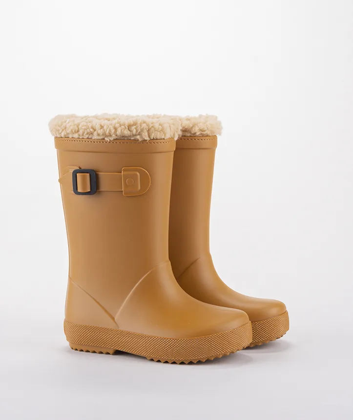 מגפי גשם גומי חרדל בטנת פרווה IGOR איגור 24-36