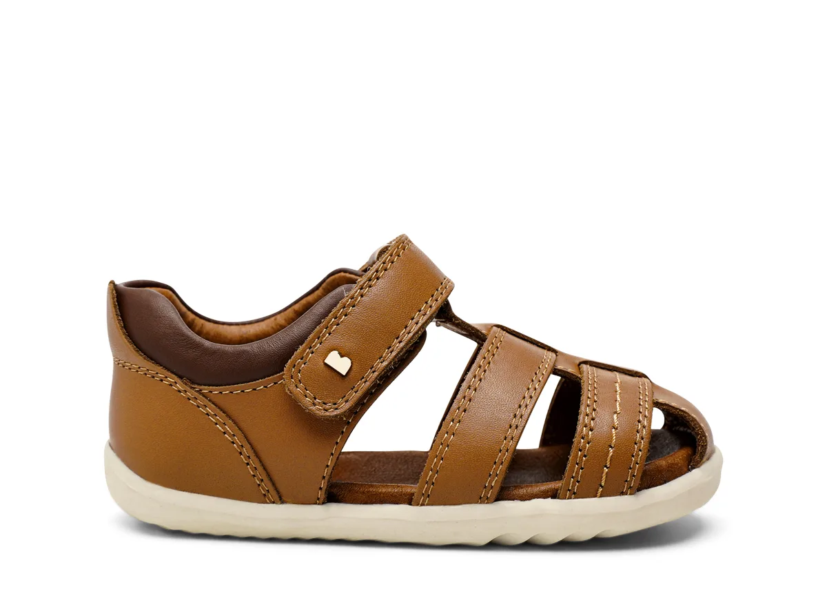סנדלי ילדים צעד ראשון עור Bobux SU Roam Caramel Toffee