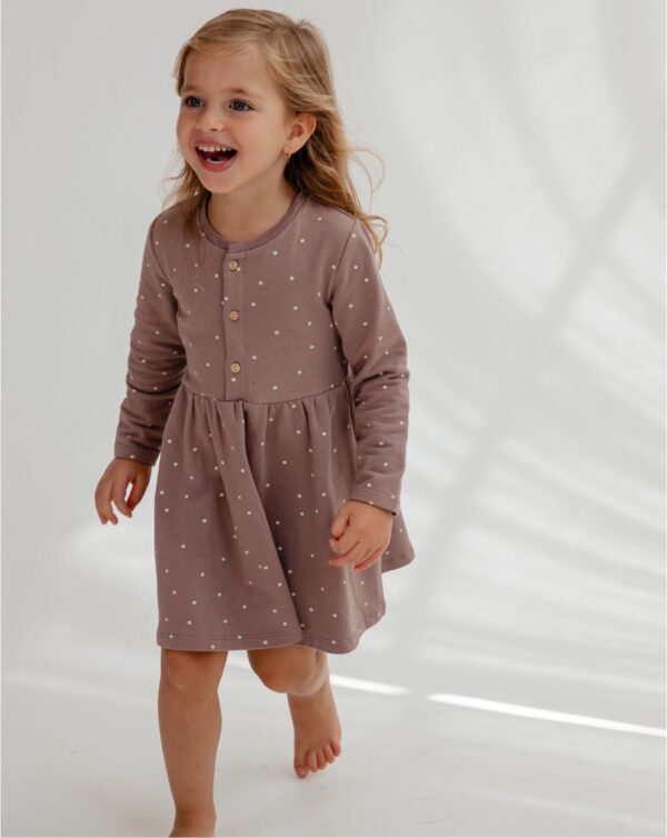 שמלה לילדות מבד פלנל מיננה שמלה לילדות מבד פלנל מיננה