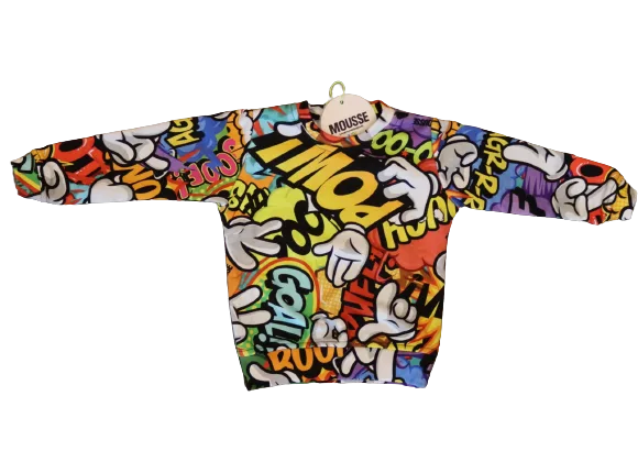 סווצ'ר ילדים פרנץ טרי גרפיטי MOUSSE