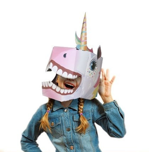 ערכת יצירה לילדים מסיכה תלת מימדית חד קרן