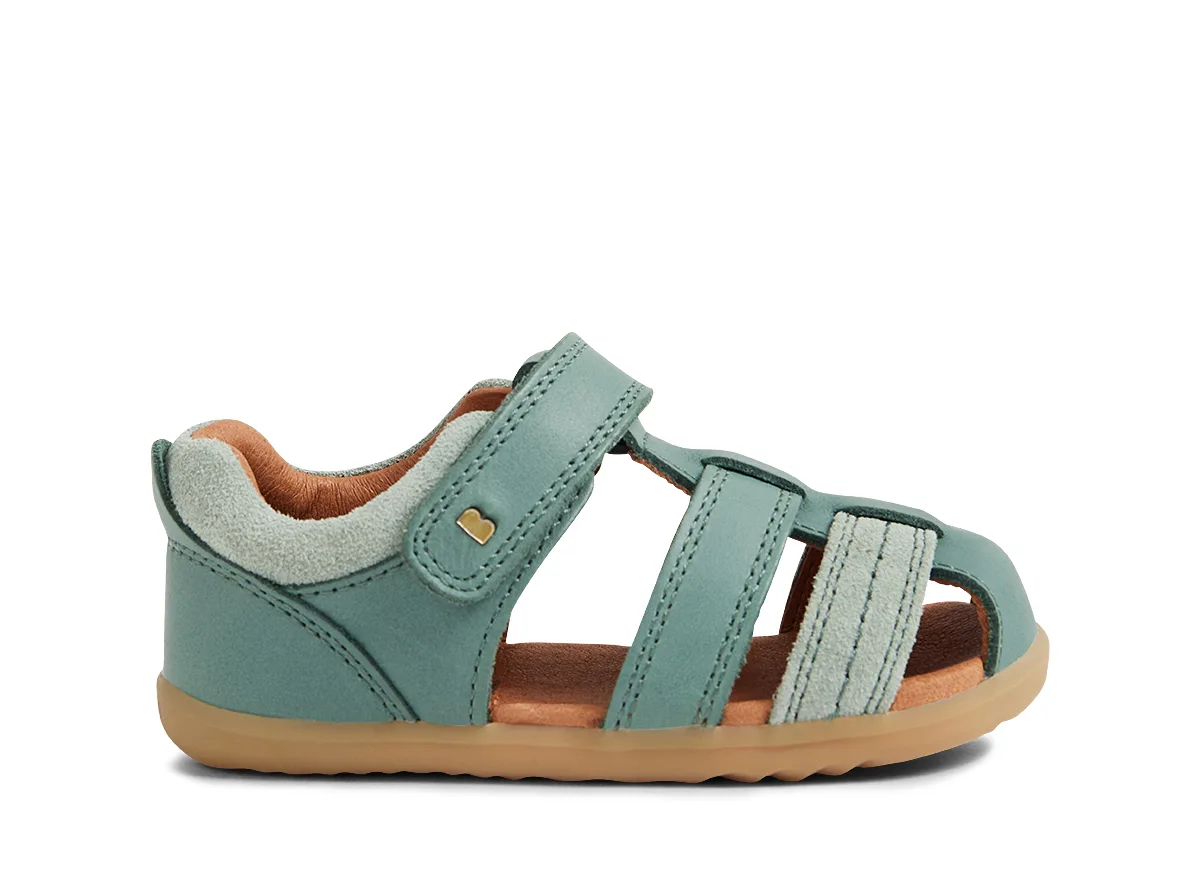 סנדלי ילדים צעד ראשון עור Bobux SU Roam Iceberg Green