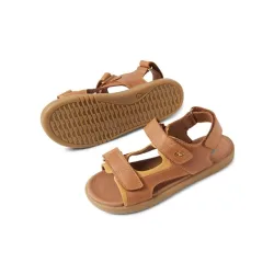 סנדלי ילדים מעור Bobux Kid+ Strand Caramel