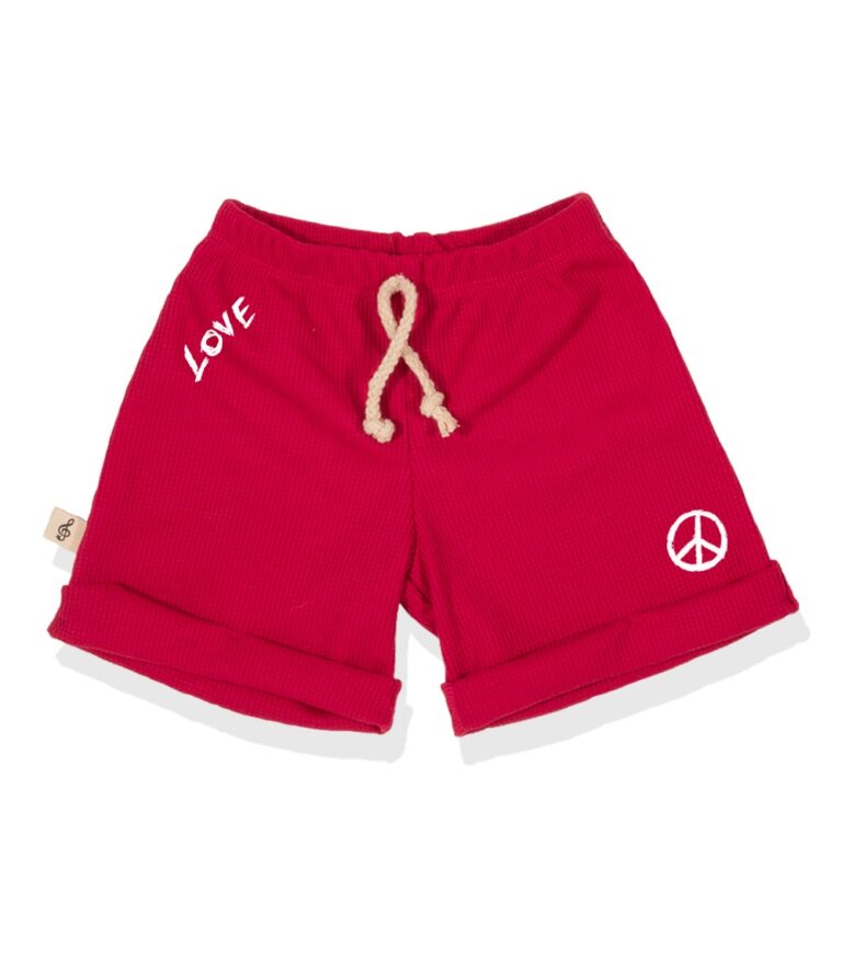 מכנסי ילדים וופל קצרים פוקסיה 2Y-8Y Molly