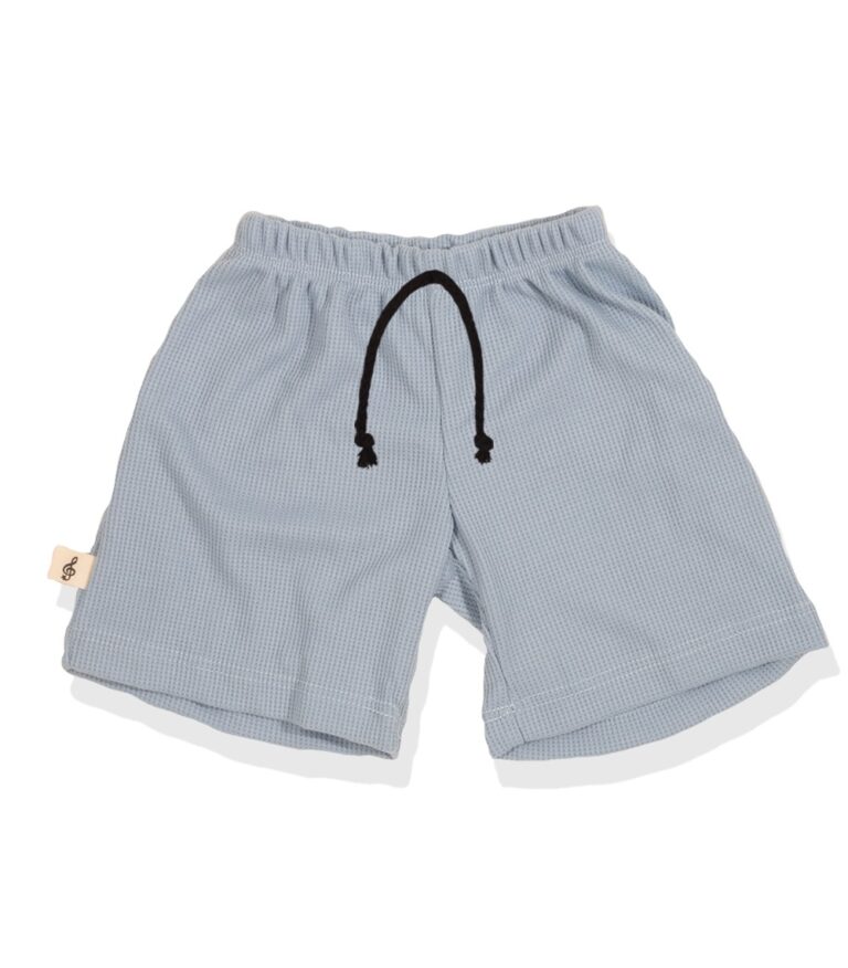 מכנסי ילדים וופל קצרים תכלת 2Y-8Y Molly