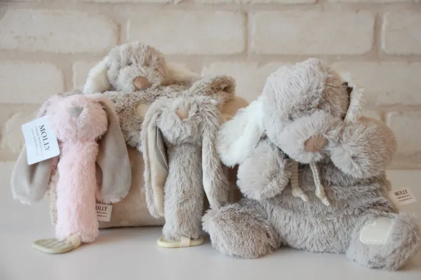 ⁦פעלולון שמיכי כלב פרווה לתינוקות וילדים עם תויות Molly⁩ – תמונה ⁦3⁩