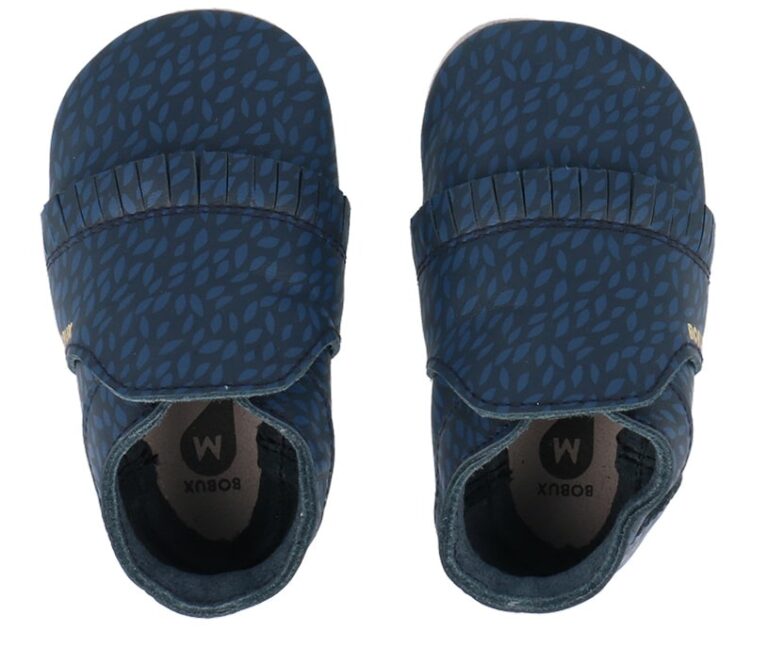 נעל טרום הליכה לפעוטות וילדים כחול פרנזים Bobux Soft Sole