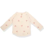 חולצת ילדים וופל הדפס לבבות Molly