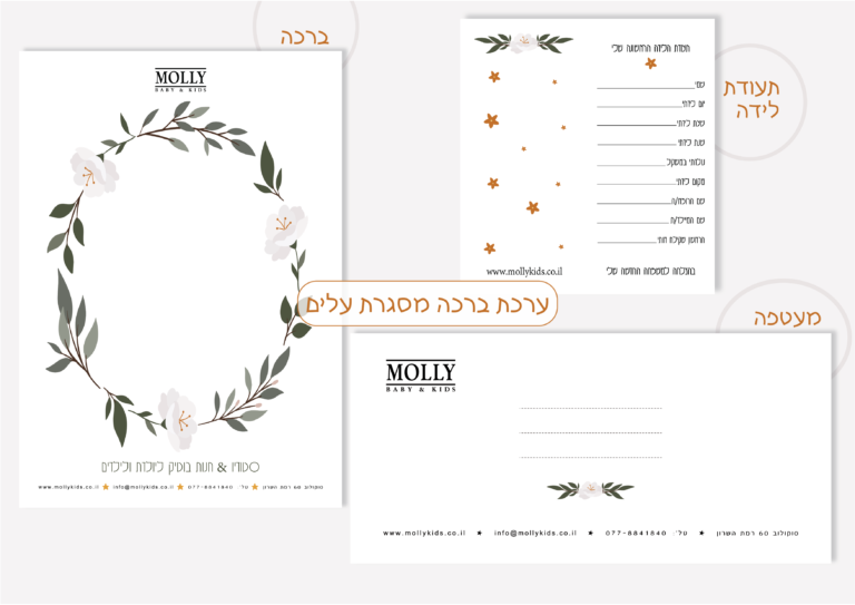 ערכת ברכה מסגרת עלים