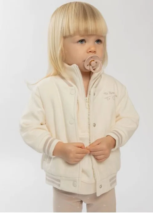 מעיל ג'קט פרווה לתינוקות שמנת Minene