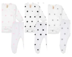 מארז 3 חליפות ב.ראשוני לתינוקות כוכבים Molly G