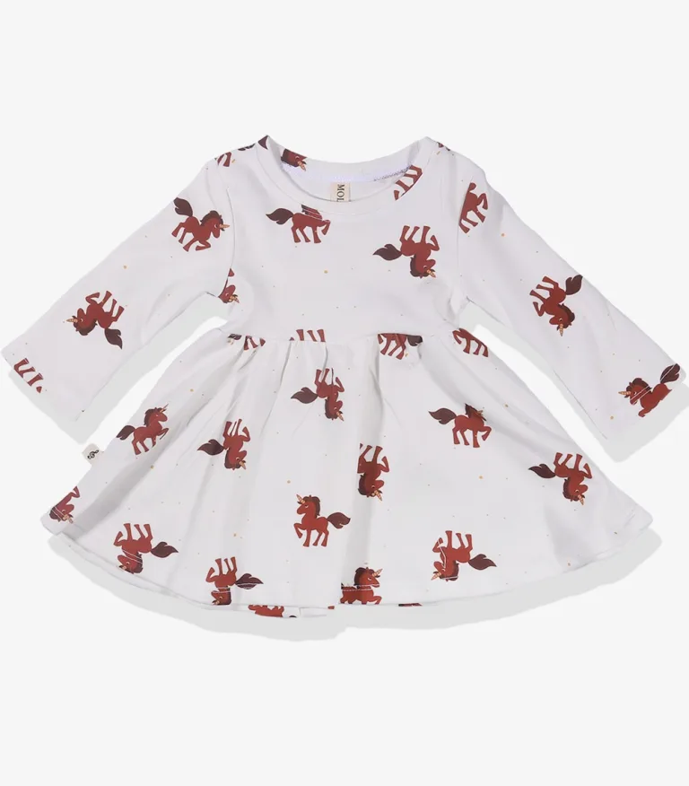 שמלת מותן אינטרלוק לילדות חד קרן Molly