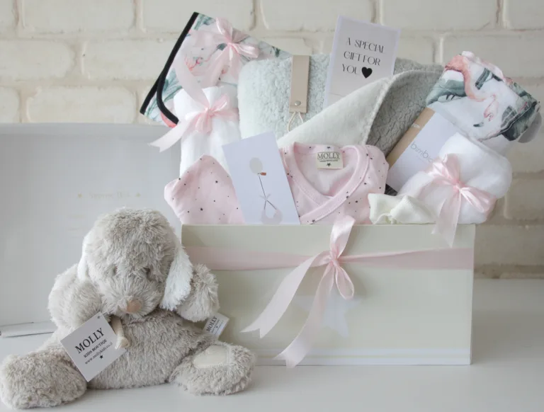 מארז מתנה ליולדת שמיכה & כלב פלמנגו Molly