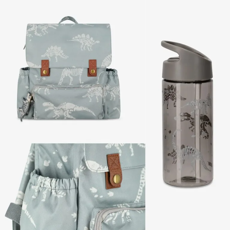 תיק לגן כולל בקבוק עם קש