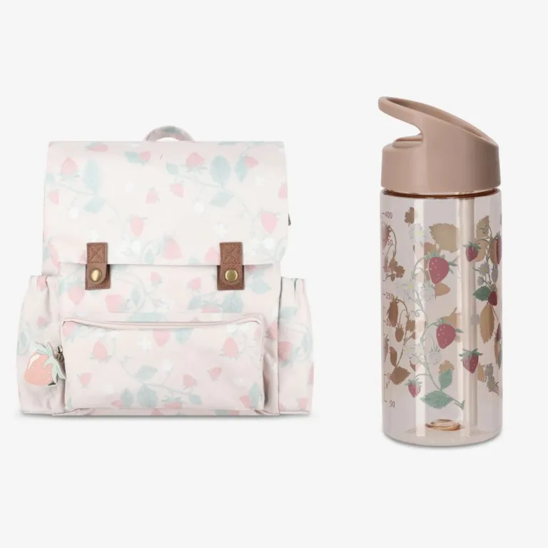 תיק לגן כולל בקבוק עם קש