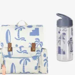 תיק לגן כולל בקבוק עם קש