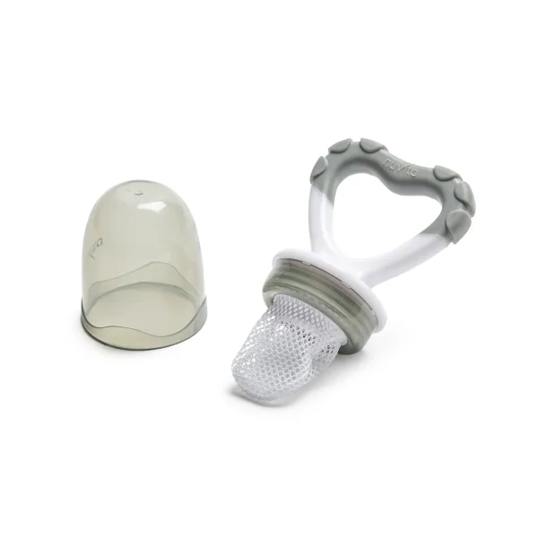 טעימון אוכל & נשכן סילקון לפעוטות אפור nuvita טעימון אוכל & נשכן סילקון לפעוטות אפור nuvita