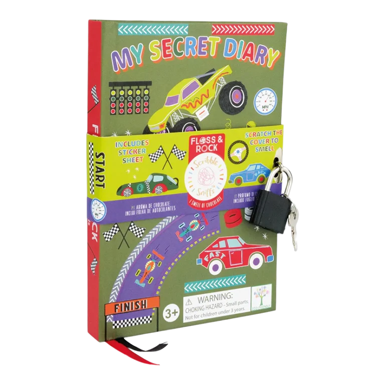 יומן אישי עם מנעול לילדים בריח שוקלוד Floss & Rock