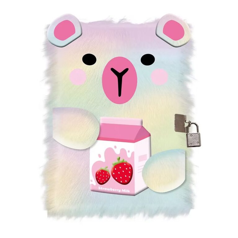 יומן אישי עם מנעול לילדים Strawberry Milk Capybara Diary
