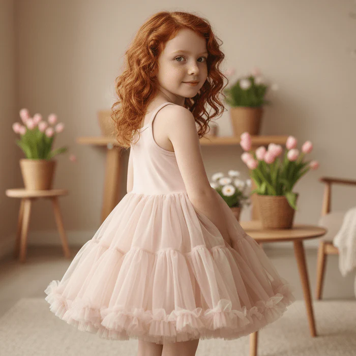 שמלת טוטו ורוד אפרסק Dolly